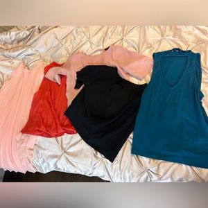 Summer tops all work. Madewell. Aqua.